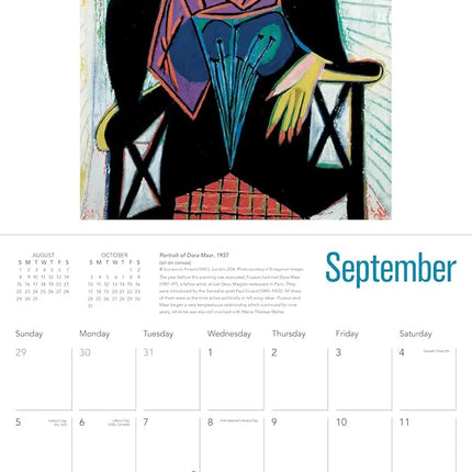 Flame Tree Pablo Picasso Kalender 2027