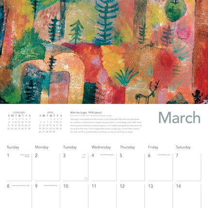 Flame Tree Paul Klee Kalender 2026