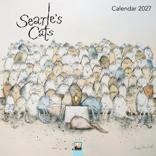 Flame Tree Ronald Searle's Cats Kalender 2027 Mini