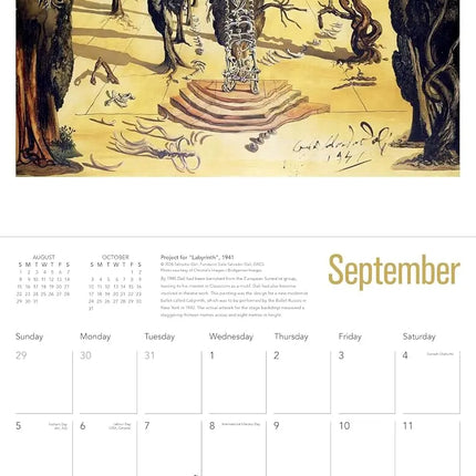 Flame Tree Salvador Dalí Kalender 2027