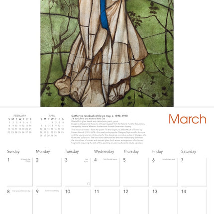 Flame Tree Scottish Arts and Crafts Kalender 2026