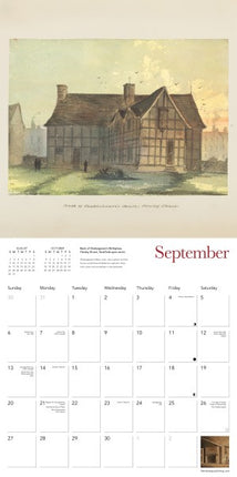 Flame Tree Shakespeare Homes and Haunts Kalender 2026
