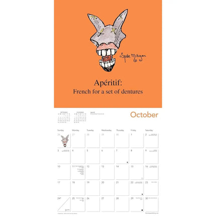 Flame Tree Spike Milligan Kalender 2027