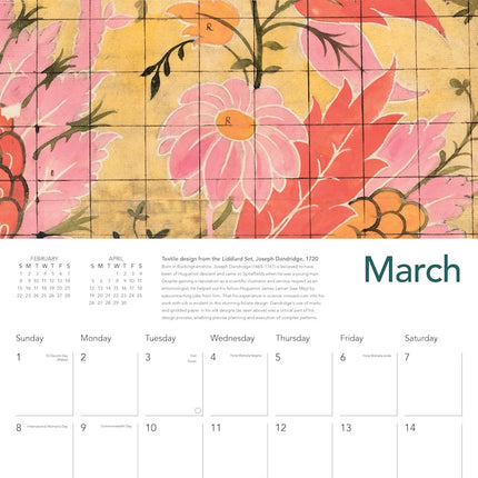 Flame Tree Spitalfields Silks Kalender 2026