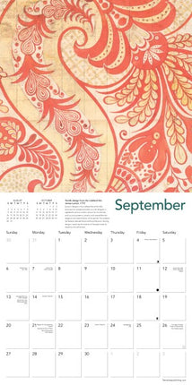 Flame Tree Spitalfields Silks Kalender 2026