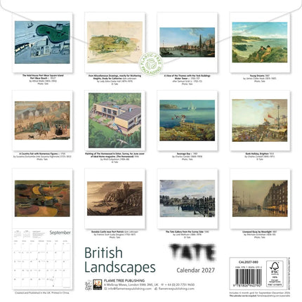 Flame Tree Tate: British Landscapes Kalender 2027