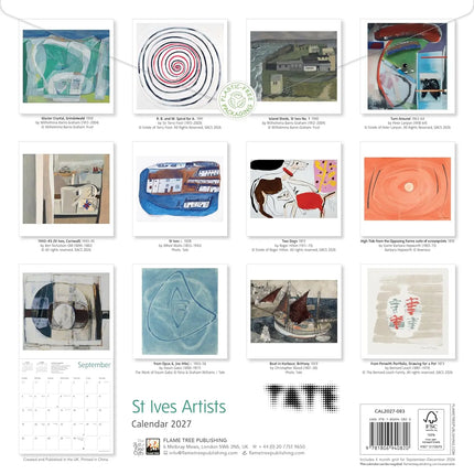 Flame Tree Tate: St Ives Artists Kalender 2027