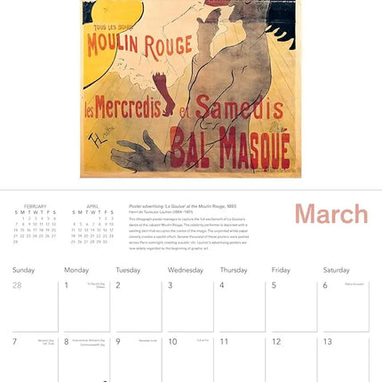 Flame Tree The Courtauld, Paris by Night Kalender 2027