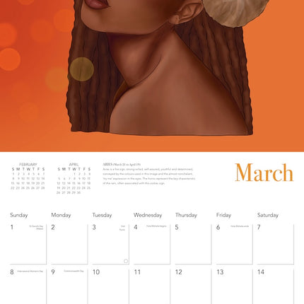 Flame Tree Tiahni Dayes Kalender 2026