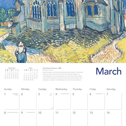 Flame Tree Vincent van Gogh Landscapes Kalender 2026