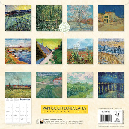 Flame Tree Vincent van Gogh Landscapes Kalender 2027