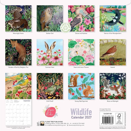Flame Tree Wildlife Kalender 2027
