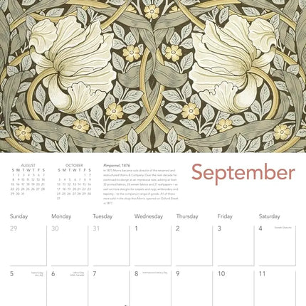 Flame Tree William Morris Gallery Kalender 2027