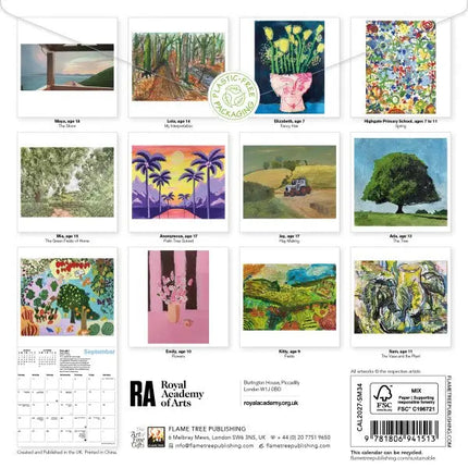 Flame Tree Young Artists Kalender 2027 Mini