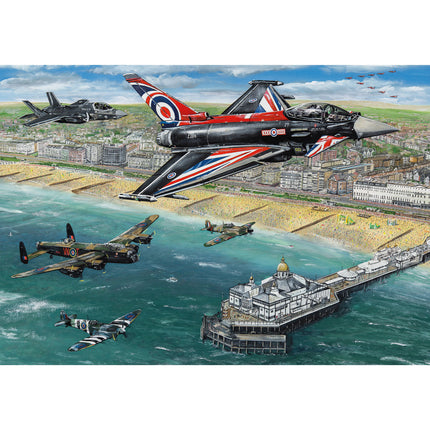 Gibsons Airshow Over Eastbourne Puzzel 500 Stukjes