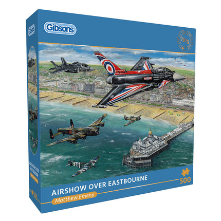 Gibsons Airshow Over Eastbourne Puzzel 500 Stukjes