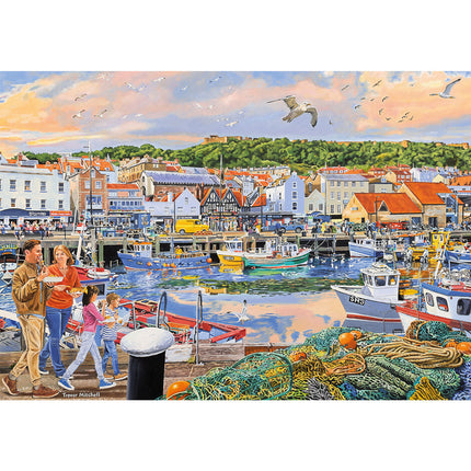 Gibsons Beside the Seaside Puzzel 4x 500 Stukjes