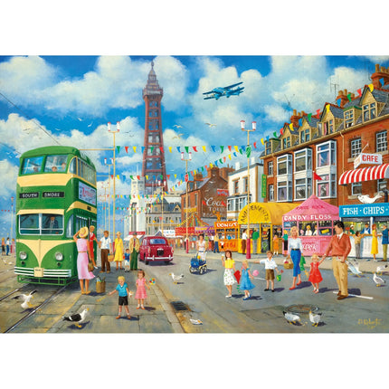 Gibsons Blackpool Promenade Puzzel 1000 Stukjes