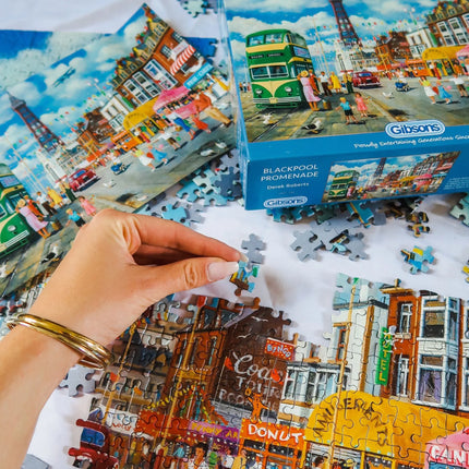 Gibsons Blackpool Promenade Puzzel 1000 Stukjes
