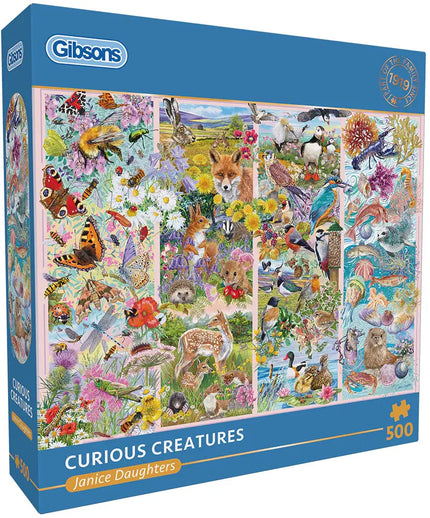 Gibsons Curious Creatures Puzzel 500 Stukjes