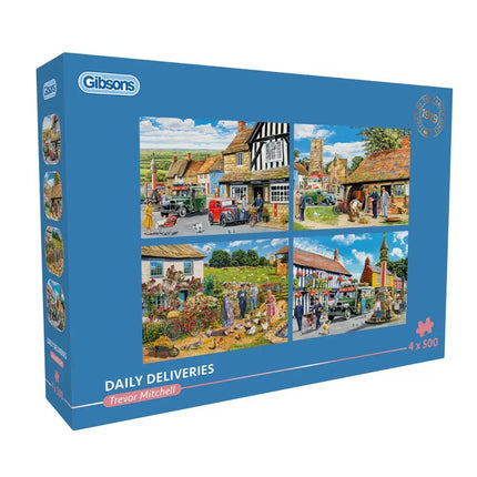 Gibsons Daily Deliveries Puzzel 4x 500 Stukjes