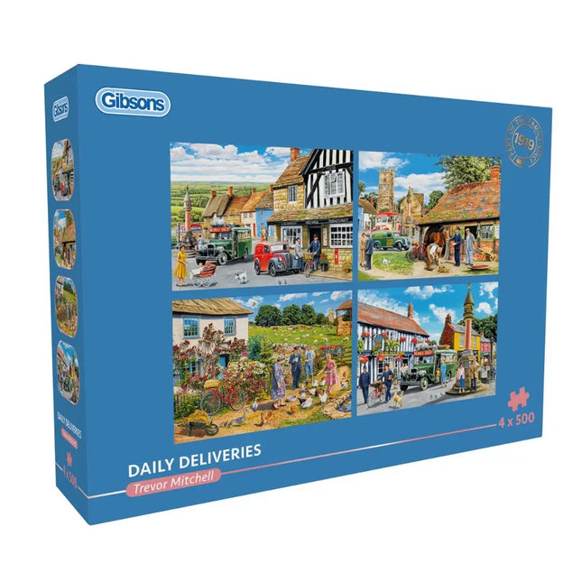 Gibsons Daily Deliveries Puzzel 4x 500 Stukjes