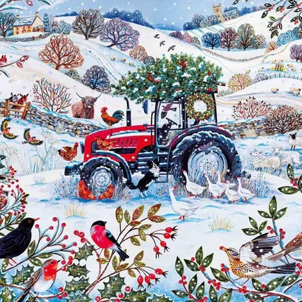 Gibsons Festive Farm Puzzel 250XL Stukjes