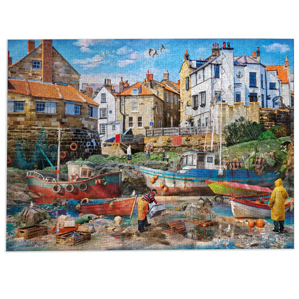 Gibsons Fishermen at Robin Hood's Bay Puzzel 1000 Stukjes