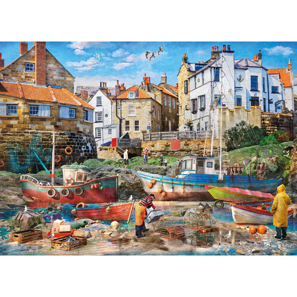 Gibsons Fishermen at Robin Hood's Bay Puzzel 1000 Stukjes
