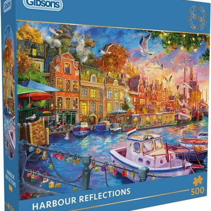 Gibsons Harbour Reflections Puzzel 500 Stukjes