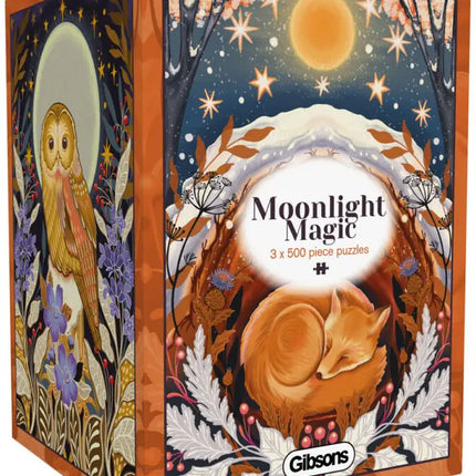 Gibsons Moonlight Magic Puzzel 3 x 500 Stukjes