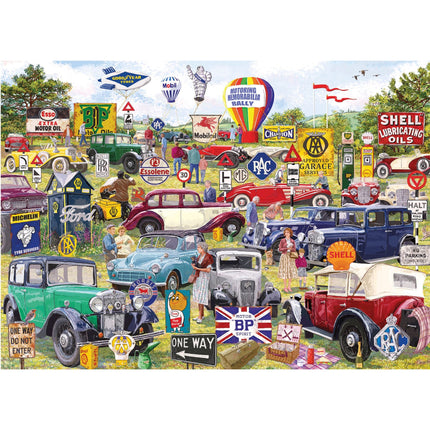 Gibsons Motoring Memorabilia Puzzel 1000 Stukjes