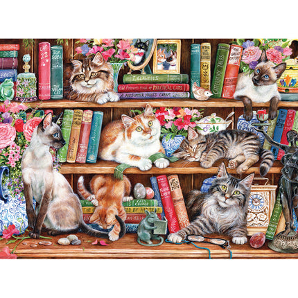 Gibsons Puss Back in Books Puzzel 1000 Stukjes