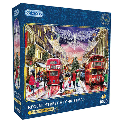 Gibsons Regent Street at Christmas Puzzel 1000 Stukjes