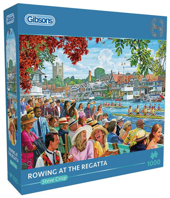 Gibsons Rowing at the Regatta Puzzel 1000 Stukjes