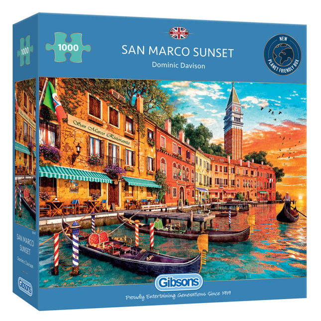 Gibsons San Marco Sunset Puzzel 1000 Stukjes