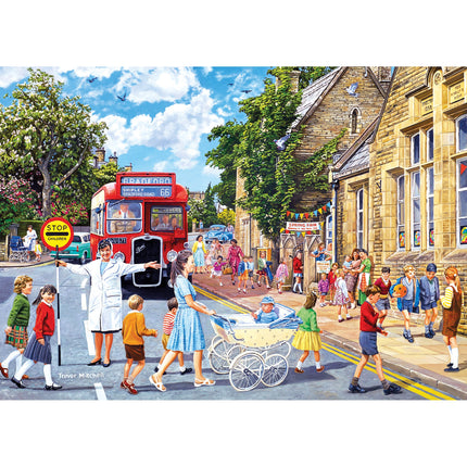 Gibsons School Days Puzzel 4x 500 Stukjes