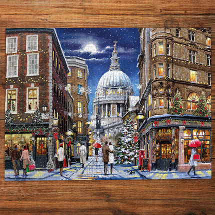 Gibsons St Paul’s at Christmas Puzzel 1000 Stukjes
