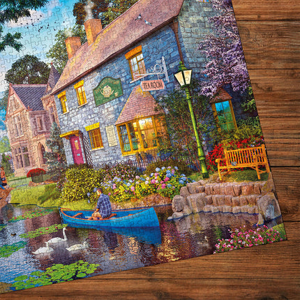 Gibsons Tea on the River Puzzel 1000 Stukjes
