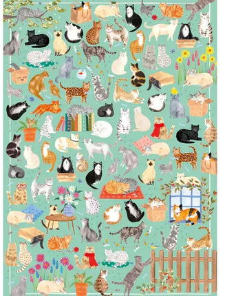 Gibsons The Art File: It's a Cat's Life Puzzel 1000 Stukjes