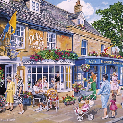 Gibsons The Gardener's Round Puzzel 4x 500 Stukjes