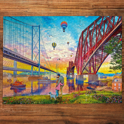 Gibsons Three Bridges Crossing Puzzel 1000 Stukjes
