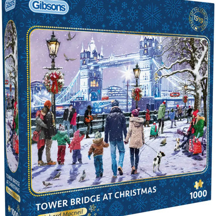 Gibsons Tower Bridge at Christmas Puzzel 1000 Stukjes