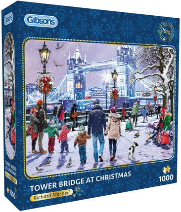 Gibsons Tower Bridge at Christmas Puzzel 1000 Stukjes