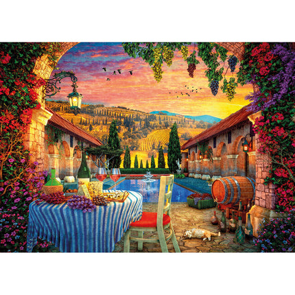 Gibsons Tuscany Sunset Puzzel 1000 Stukjes