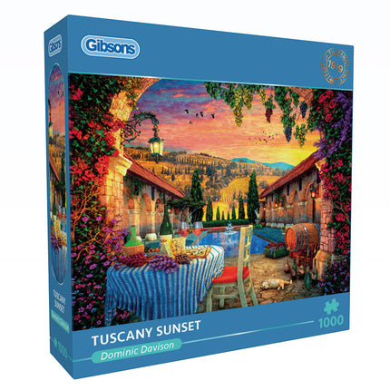 Gibsons Tuscany Sunset Puzzel 1000 Stukjes