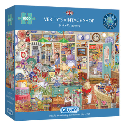 Gibsons Verity's Vintage Shop Puzzel 1000 Stukjes