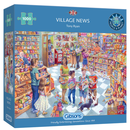 Gibsons Village News Puzzel 1000 Stukjes