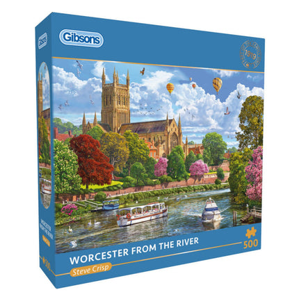 Gibsons Worcester from the River Puzzel 500 Stukjes
