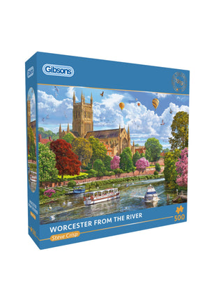 Gibsons Worcester from the River Puzzel 500 Stukjes